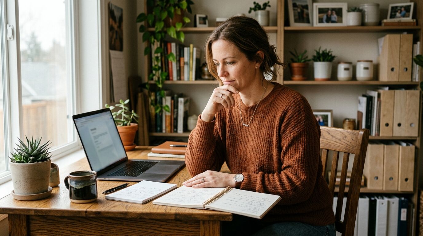 A small-business owner comparing Freshdesk vs Intercom pricing on a laptop