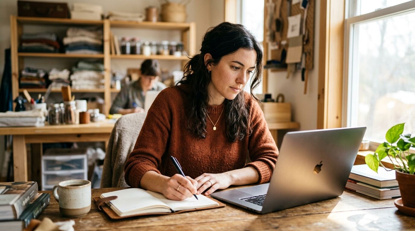 A small-business owner comparing Gorgias alternatives on a laptop